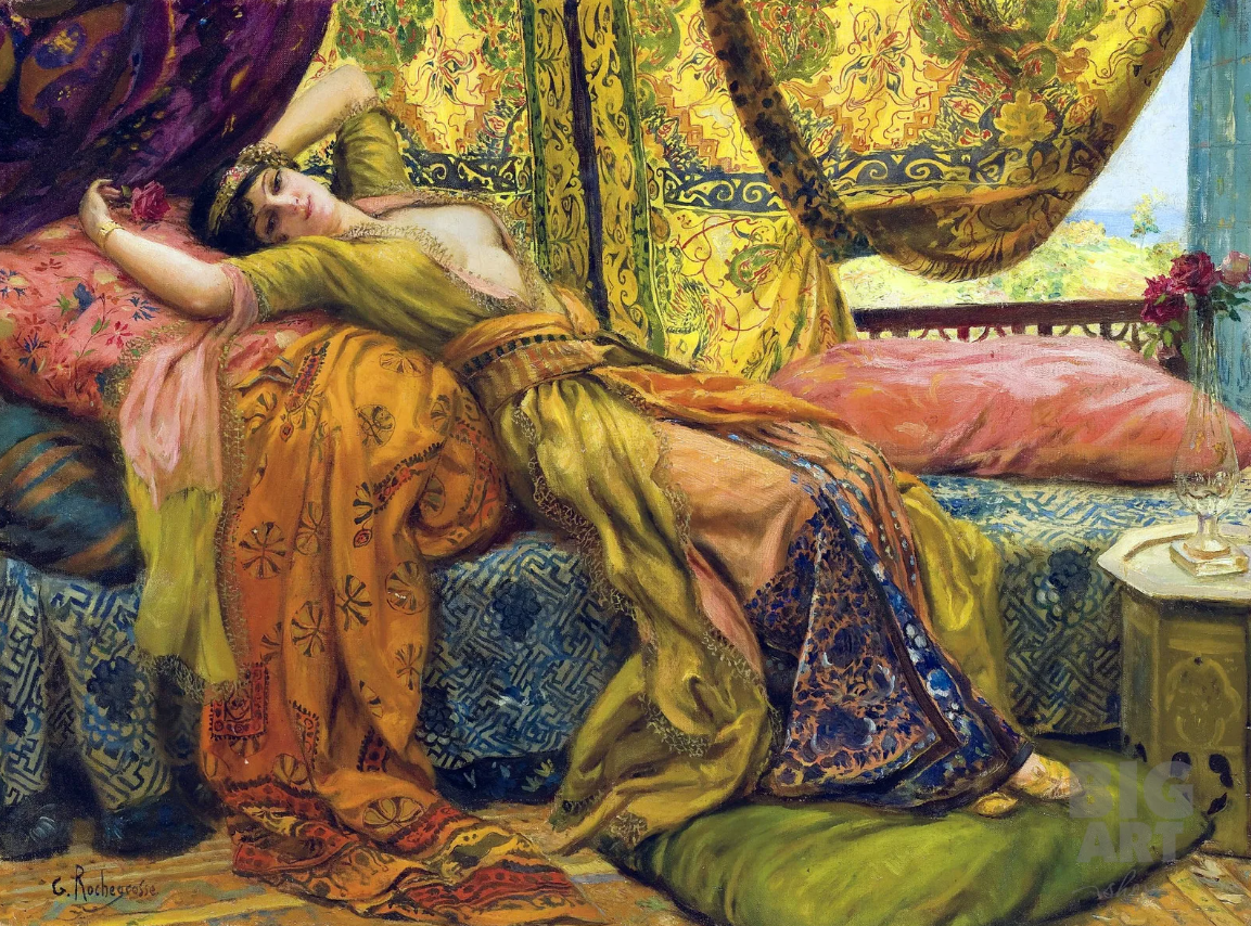 Главная в гареме. Georges-Antoine Rochegrosse (1859-1938). Художник Georges Antoine Rochegrosse.