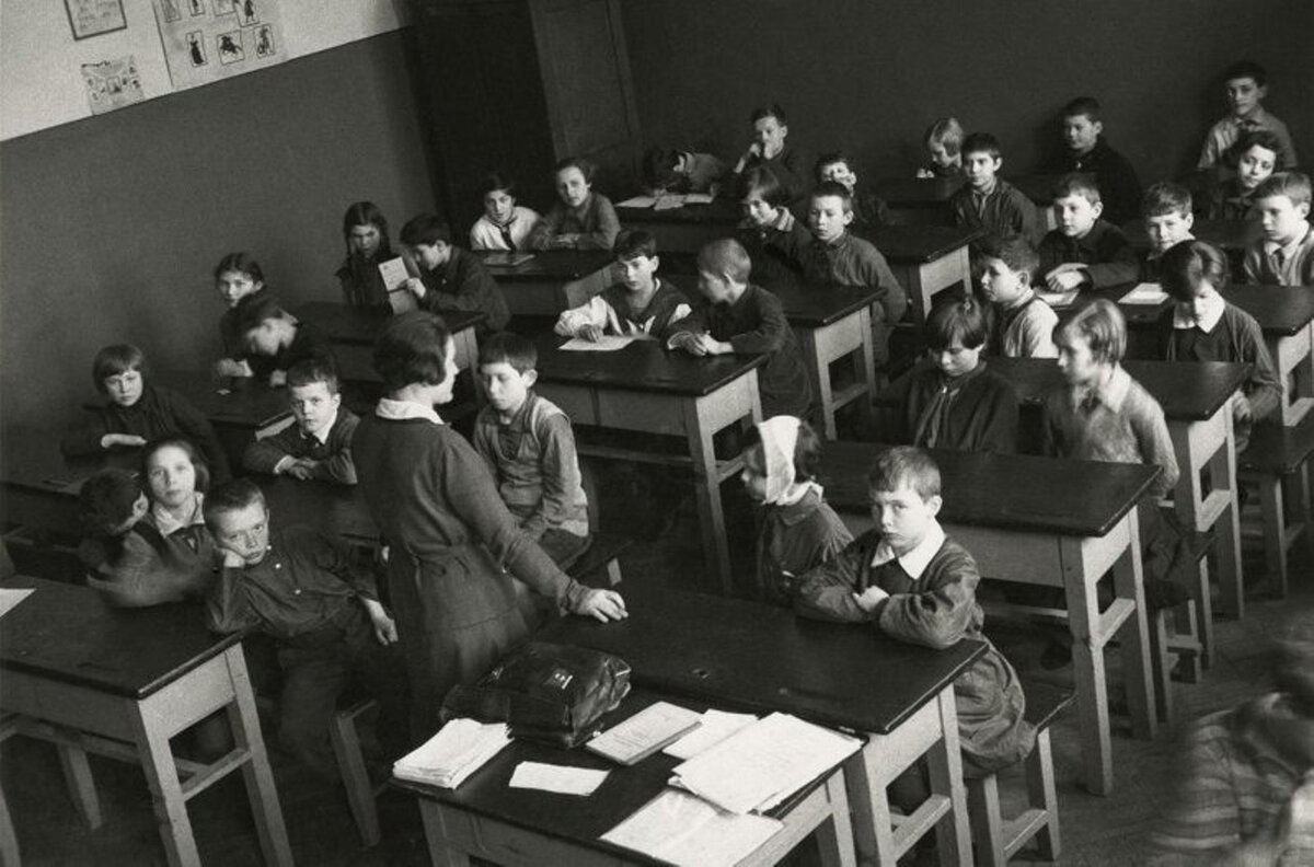 Урок в советской школе в 1930-е гг. Фото: общественное достояние