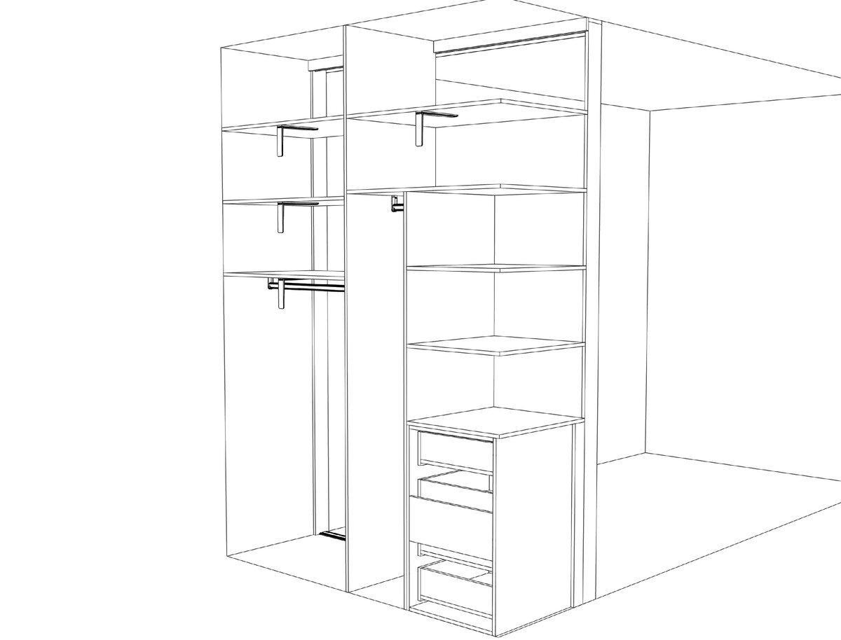 Программа для проектирования углового шкафа купе
