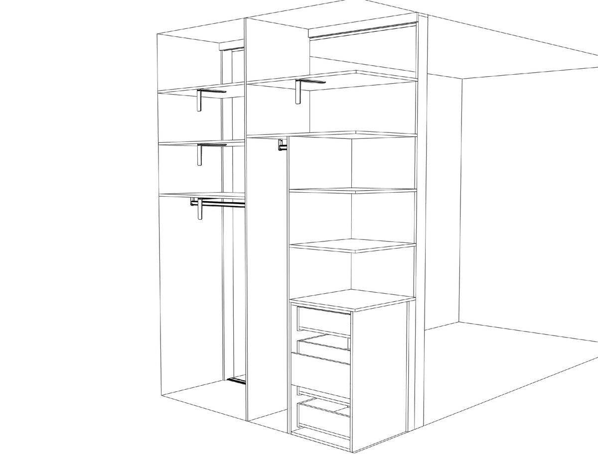 Сборка шкафа купе стоя