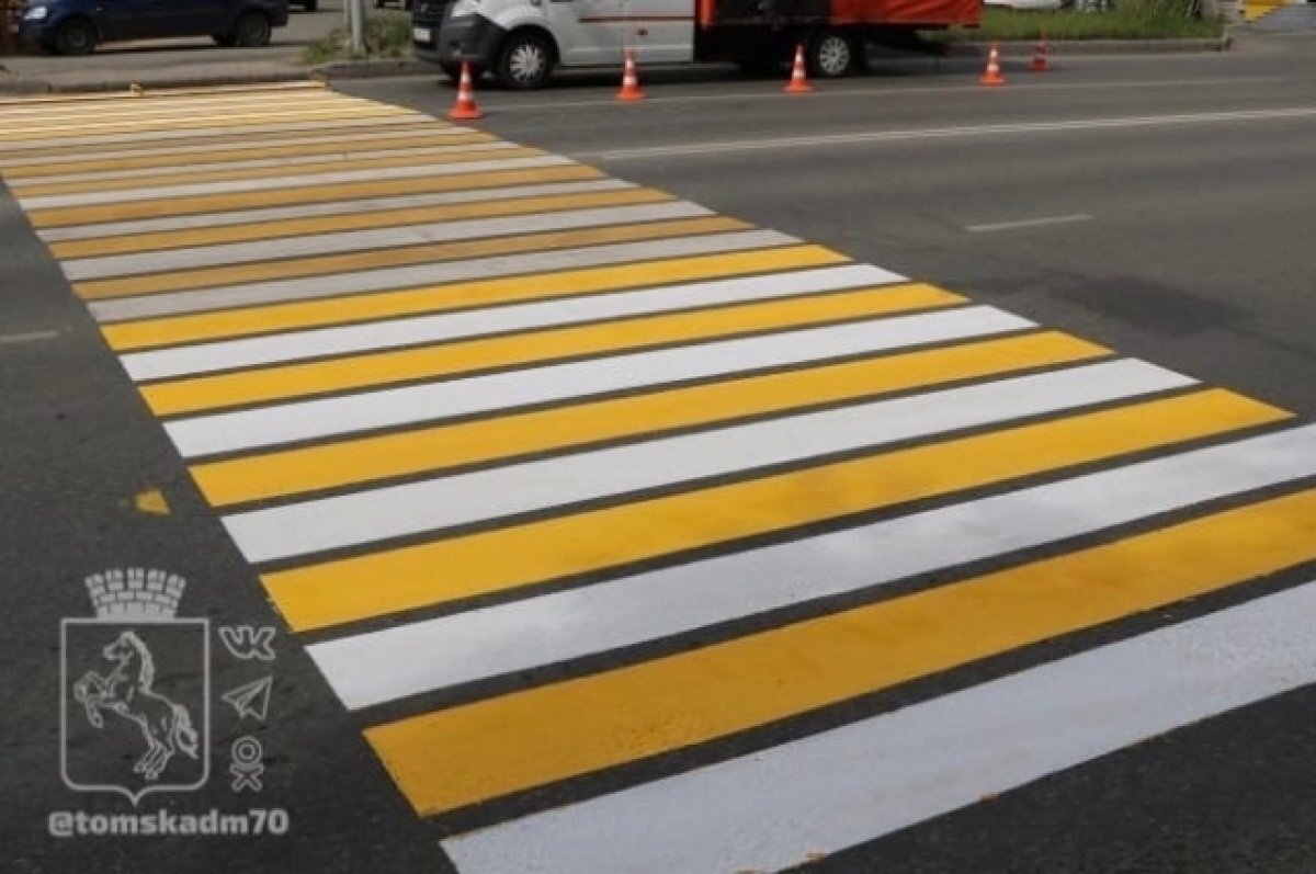    Перед началом учебного года на томских дорогах будет обновлена разметка