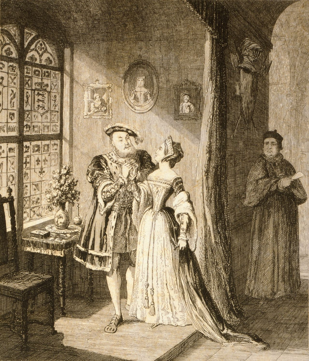 «Примирение Генриха с Анной Болейн», офорт 