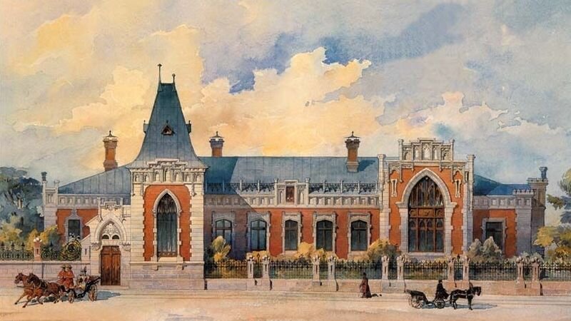 К. Гиппиус «Дом А. А. Бахрушина», 1896 © Государственный театральный музей имени А. А. Бахрушина