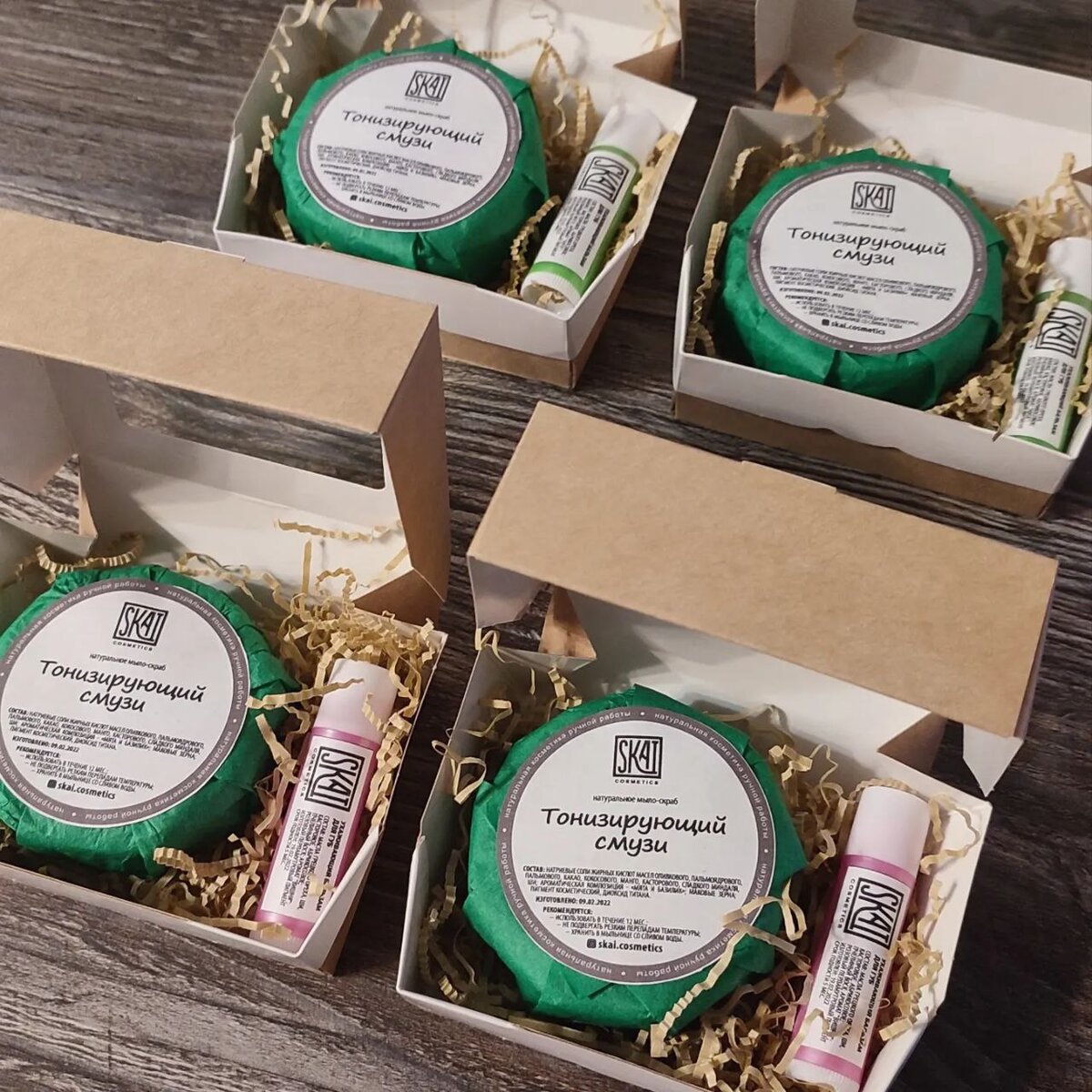 Упаковка мыла в тишью  (фото публикуется с разрешения владельца бренда)