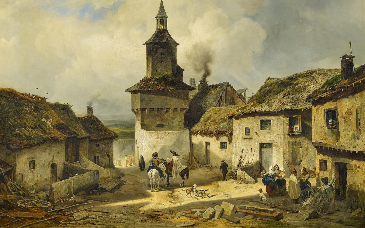 Французская глубинка. Художник: Julien Michel Gué