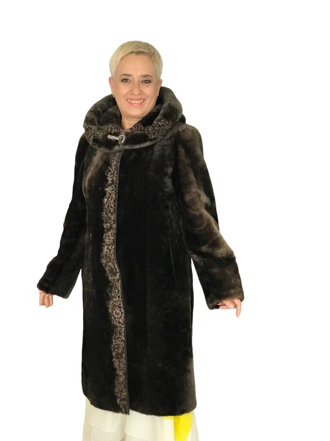 Переделка пальто из овчины. Ателье Ирины Берзиной.