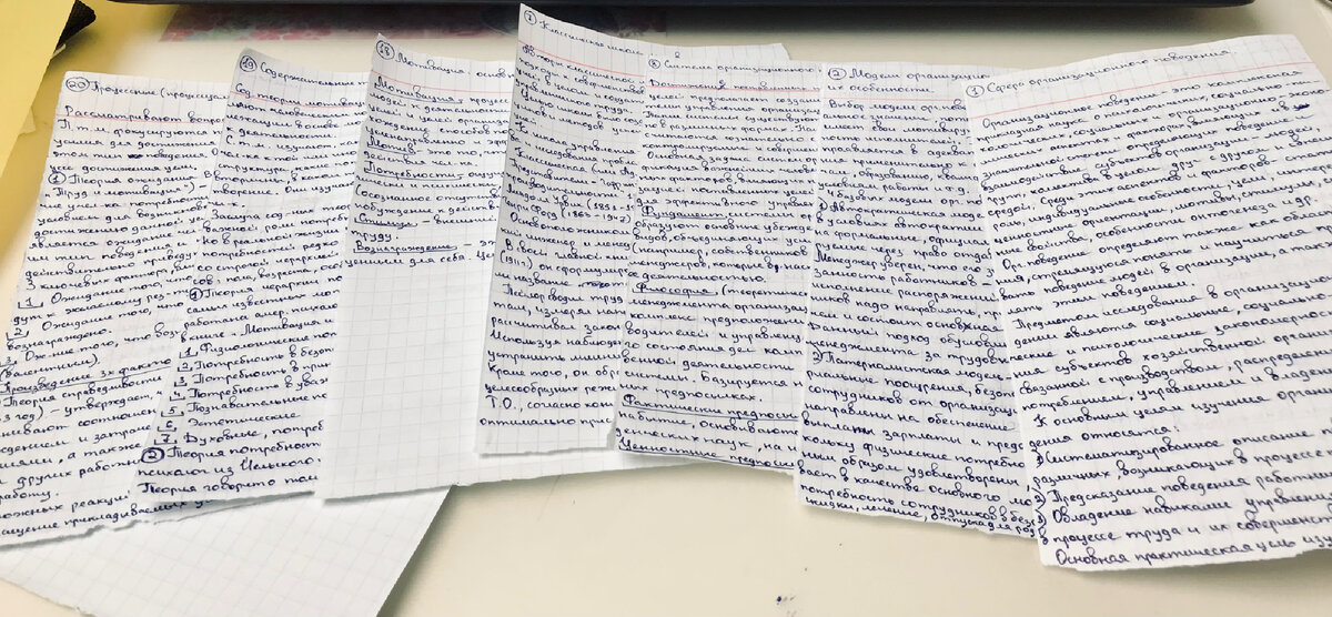 как выглядели мои шпаргалки 