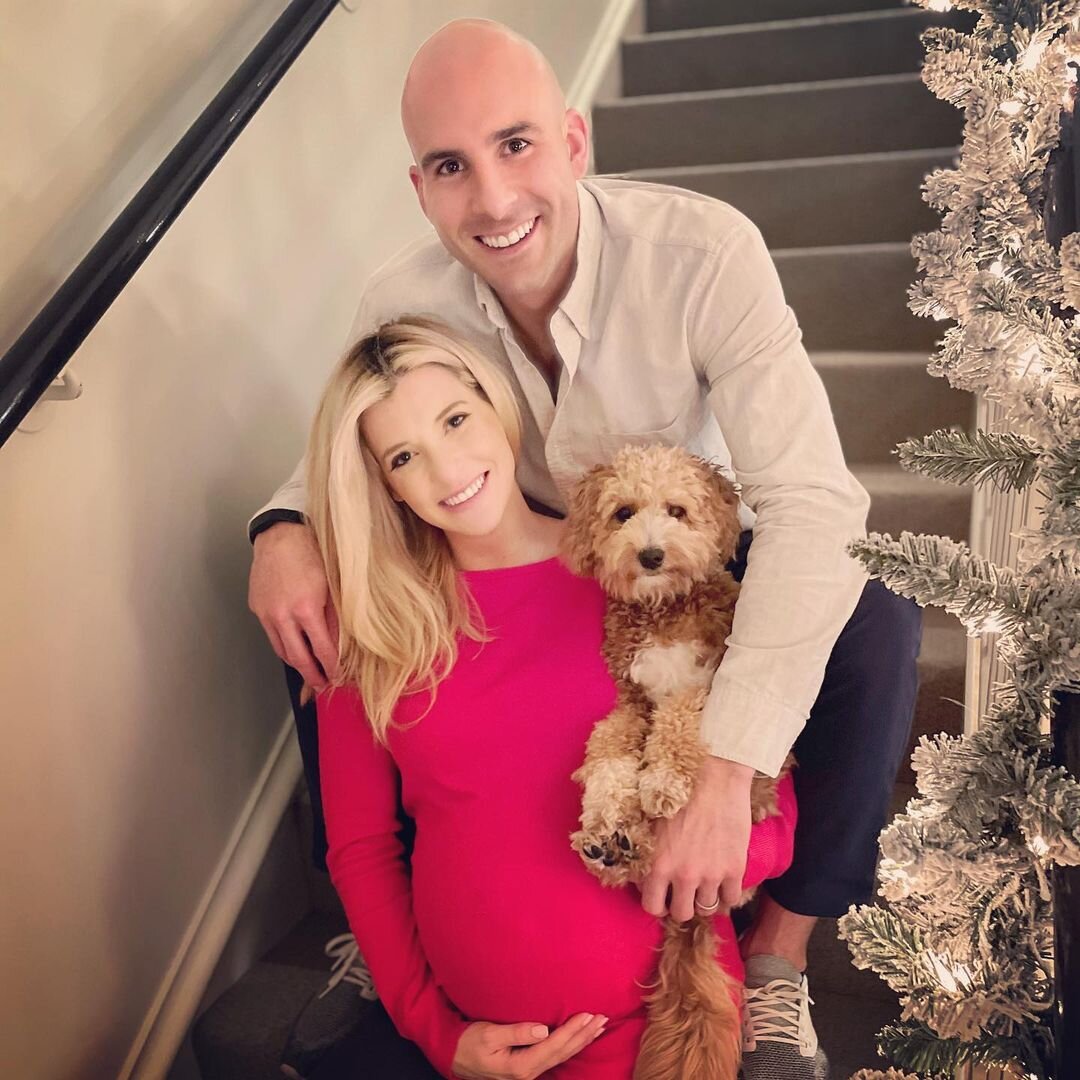 Фото из сети. Мэгги во время беременности с мужем