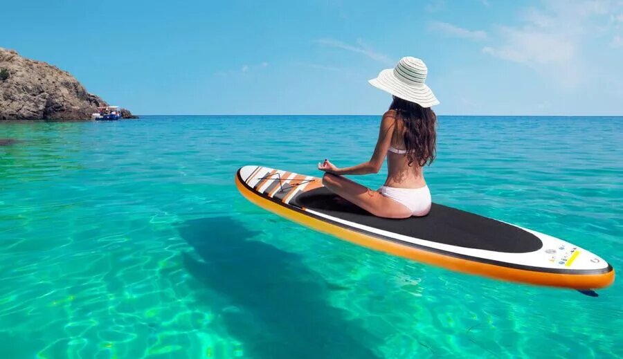 Сапборд на воде