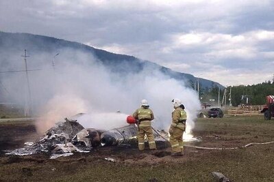    Крушение частного вертолета в Алтайском крае ©Главное управление МЧС России по Республике Алтай