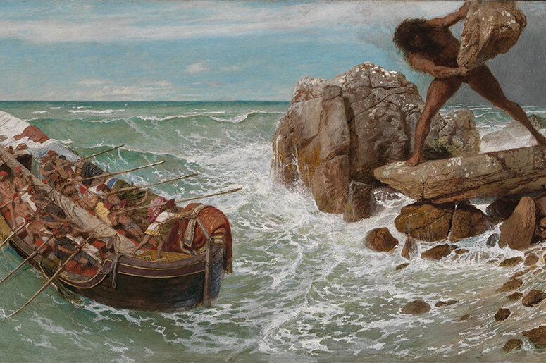 «Одиссей и Полифем», Арнольд Бёклин, 1896