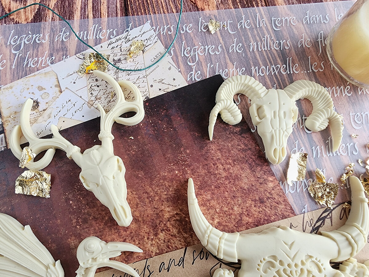 отливки черепов животных