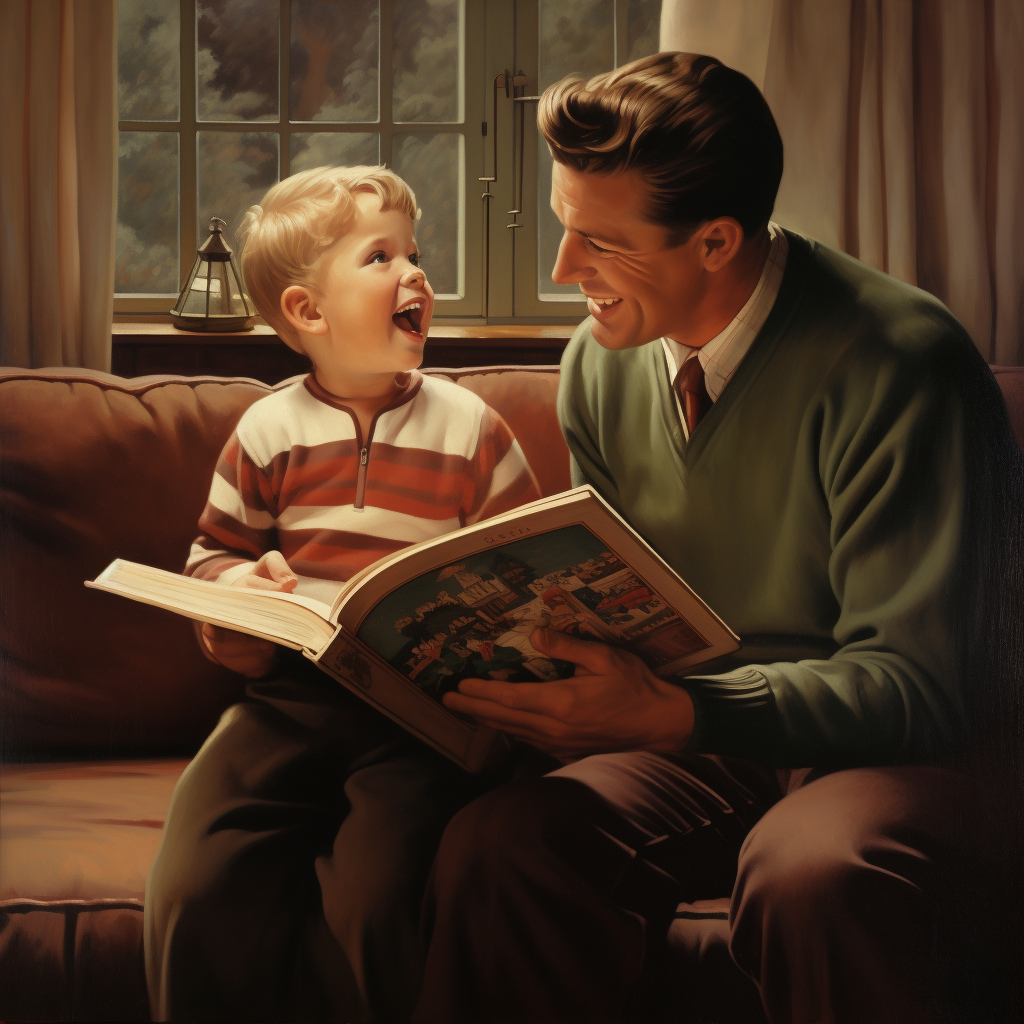 Картинка, демонстрирующая взаимодействие ребенка с книгой, возможно, с изображением его развивающейся речи.