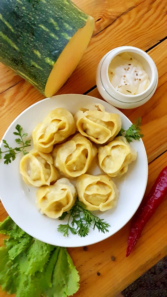 Мои манты с тыквой