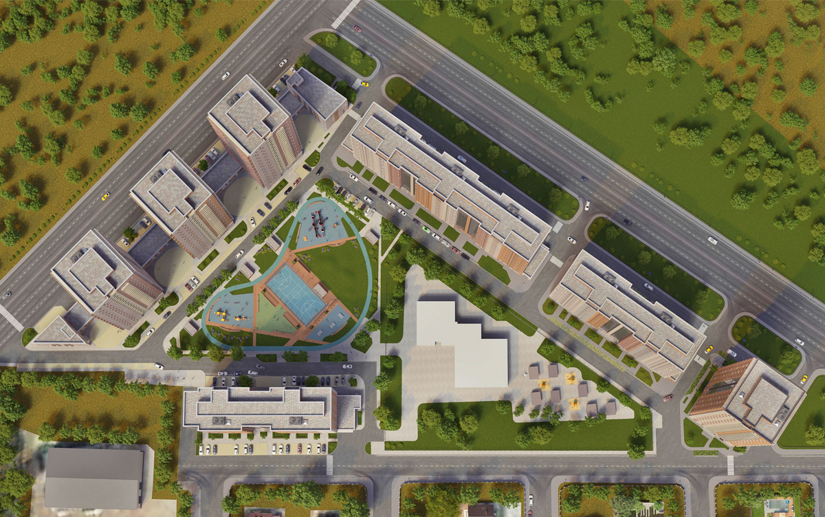 Ген план проекта жилого комплекса Яратам