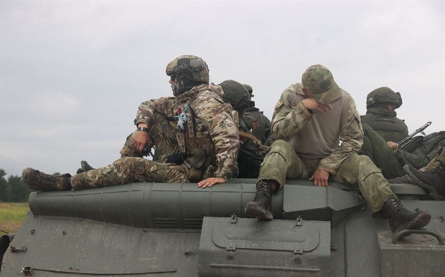 Белорусские военные проводят совместные тренировки с ЧВК "Вагнер". Фото Виталия Пивоварчика