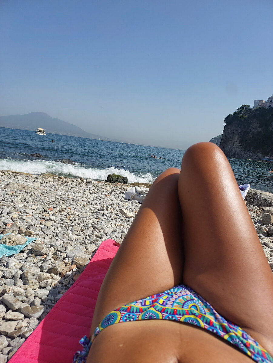 Пляж Сеано, Кампания, Италия. Фото автора канала 