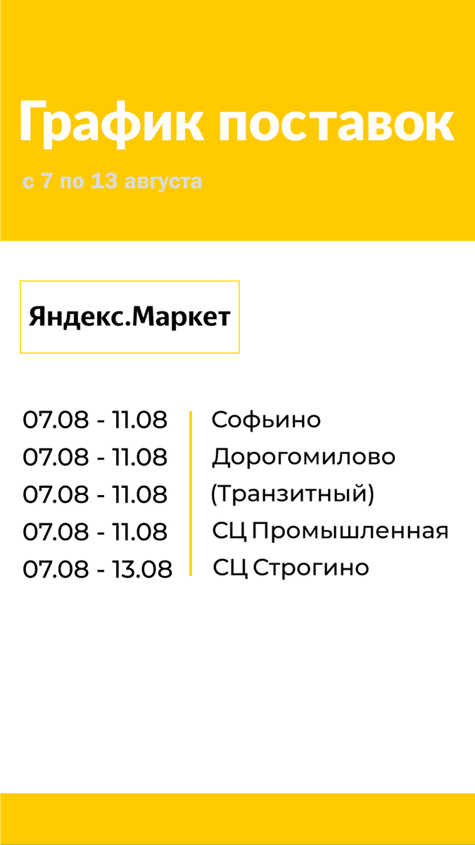 Графики доставки на склады маркетплейсов Wildberries, Ozon, Яндекс.Маркет