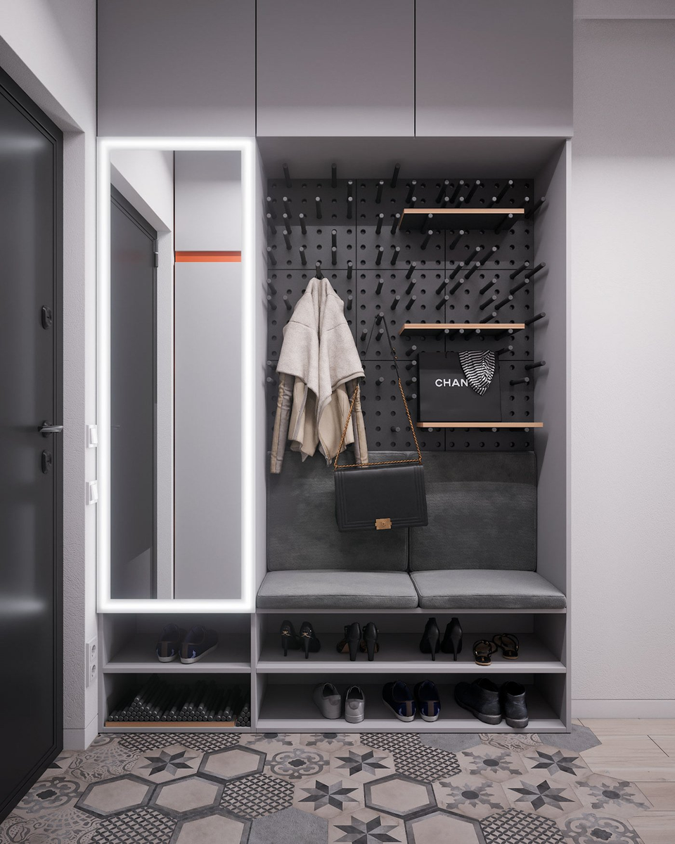 15 идей для размещения гардеробной комнаты в прихожей