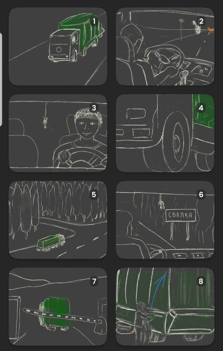 Я рисую на телефоне, частенько по вечерам перед сном, поэтому фон предпочитаю темный. 