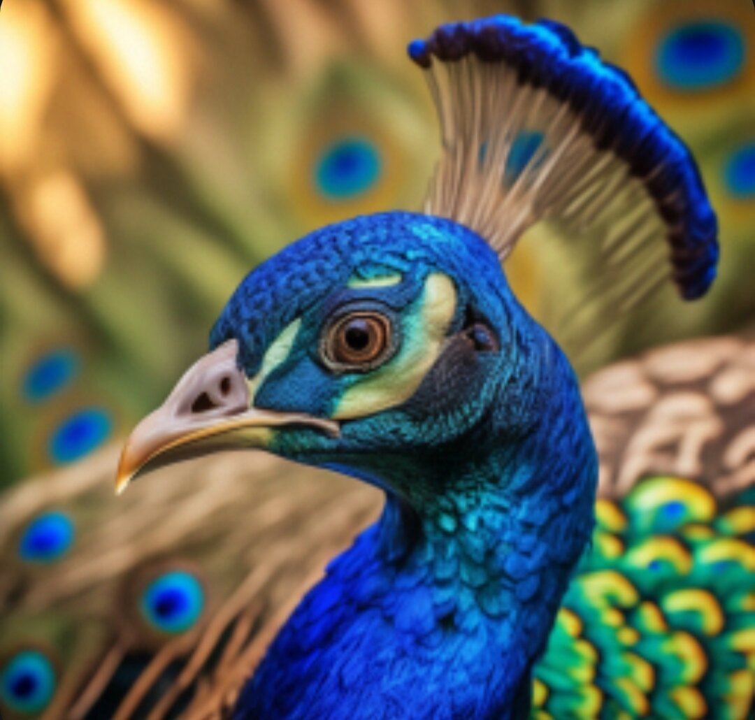 Индийский павлин. Авторское фото