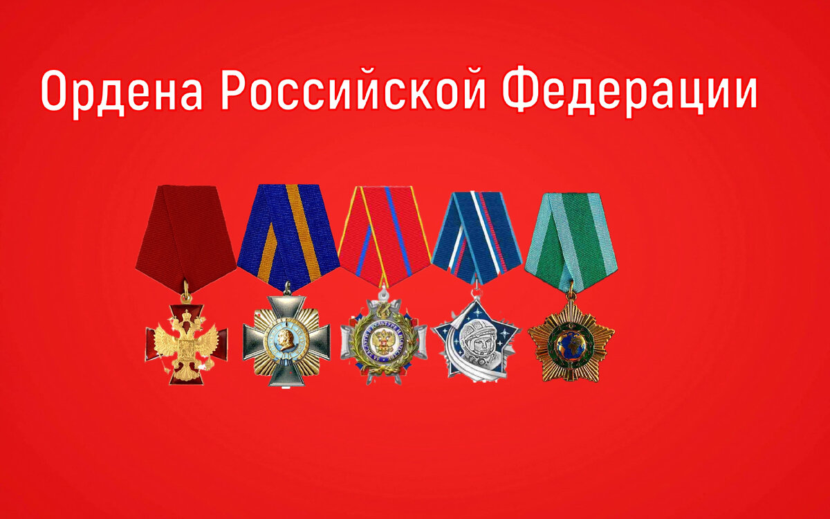 Ордена Российской Федерации.Тест №2