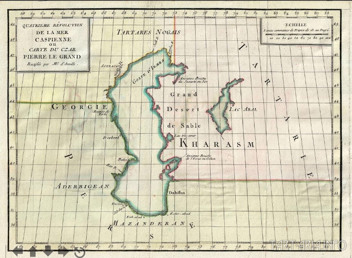 Каспийское море в древности карта