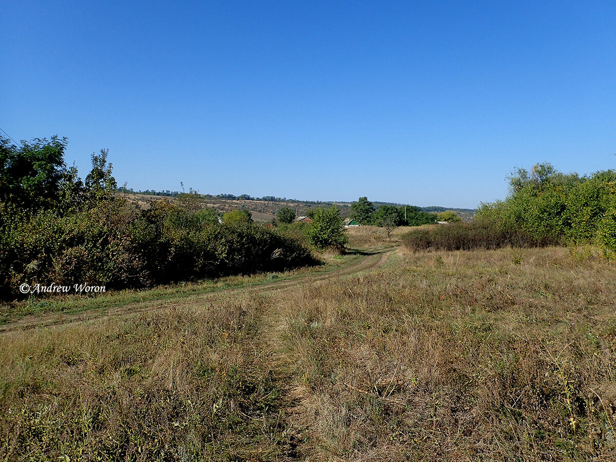 улица Железнодорожная, вид от ж/д полустанка 1229км