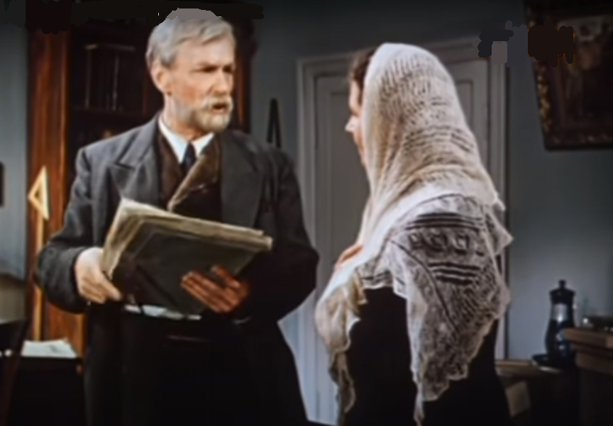 Кадр из фильма "Сельский врач" (1951), режиссёр Сергей Герасимов