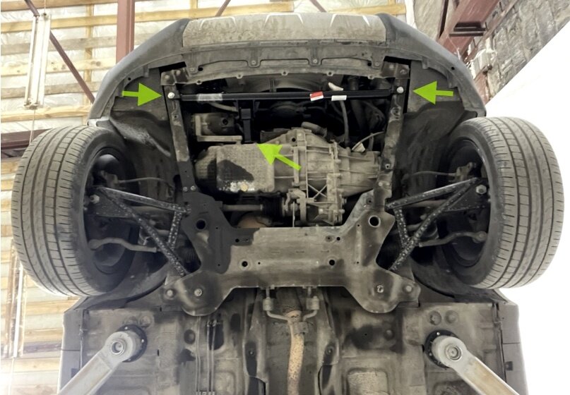 Лада Веста на дополнительных лонжеронах и к двигателю