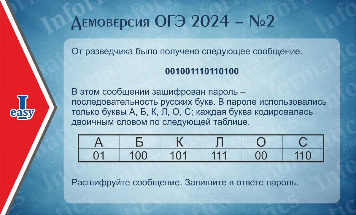 Русский огэ 2024 демоверсии