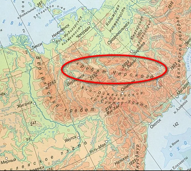 Колымская низменность. Гора победа хребет Черского на карте. Хребет Черского на карте мира.