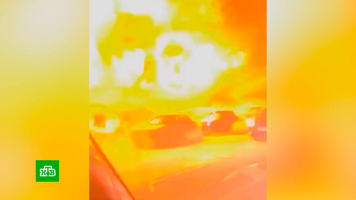    Очевидцы сняли момент взрыва на АЗС в Махачкале