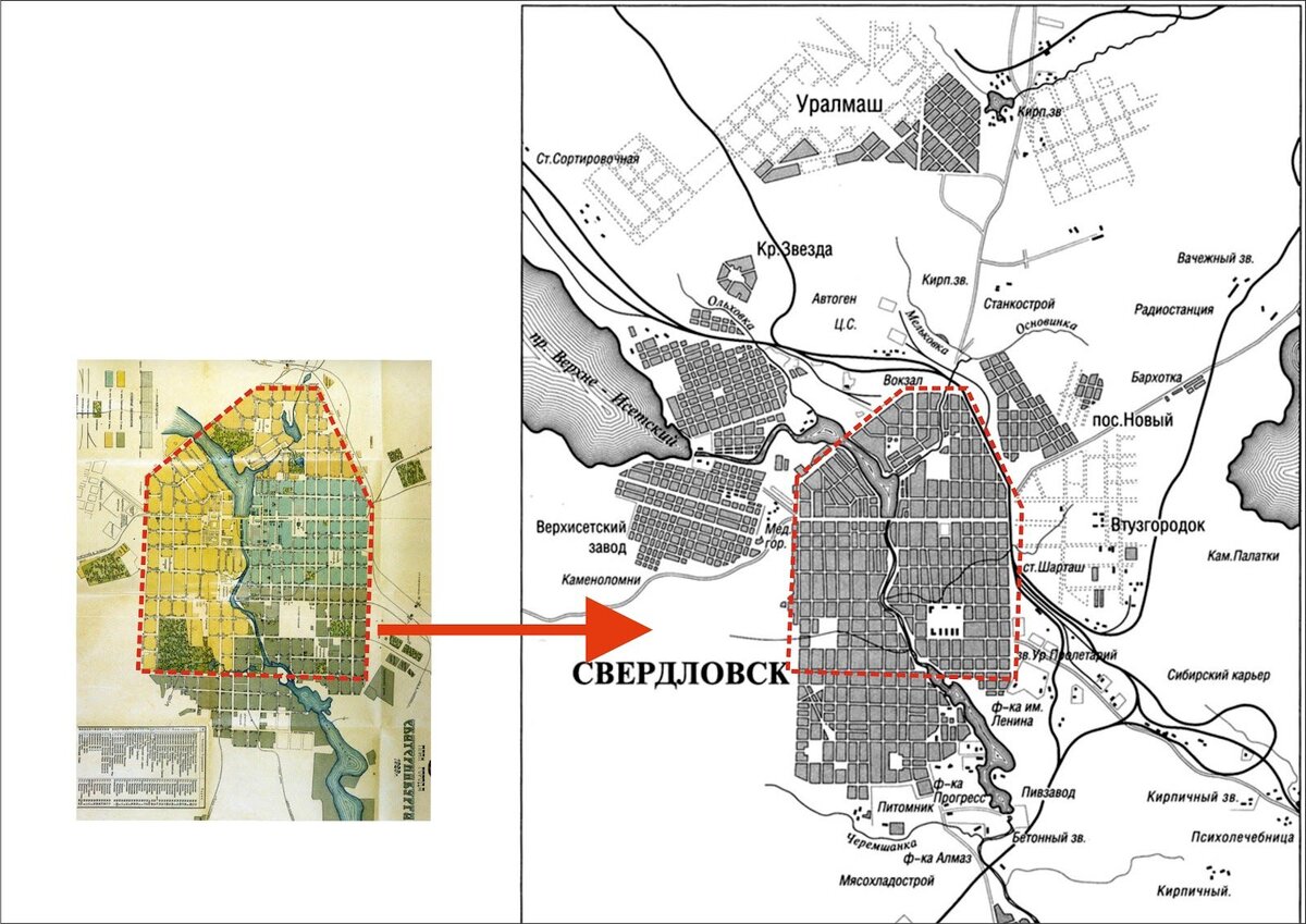 Карта екатеринбурга 1900 года - 96 фото