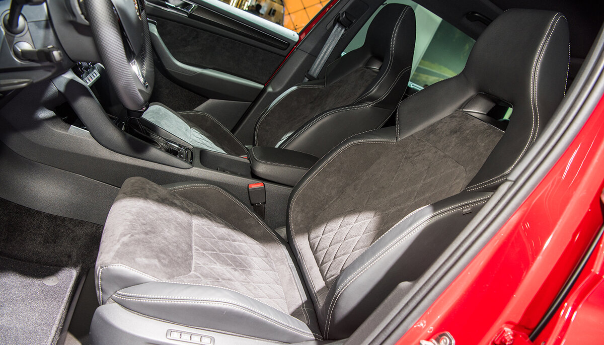 В салоне нового Skoda Kodiaq Sportline