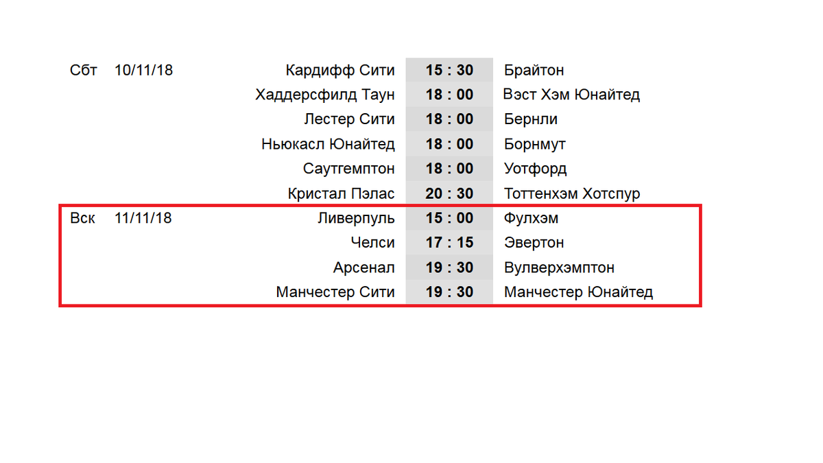 Чемпионат Англии по футболу. Результаты, Таблица. Расписание. 11 тур. |  Алекс Спортивный * Футбол | Дзен