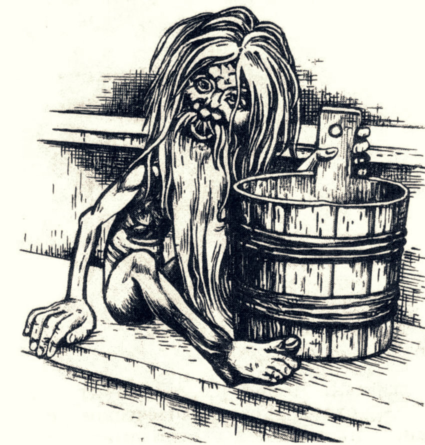 Банник. Рисунок Ивана Билибина.