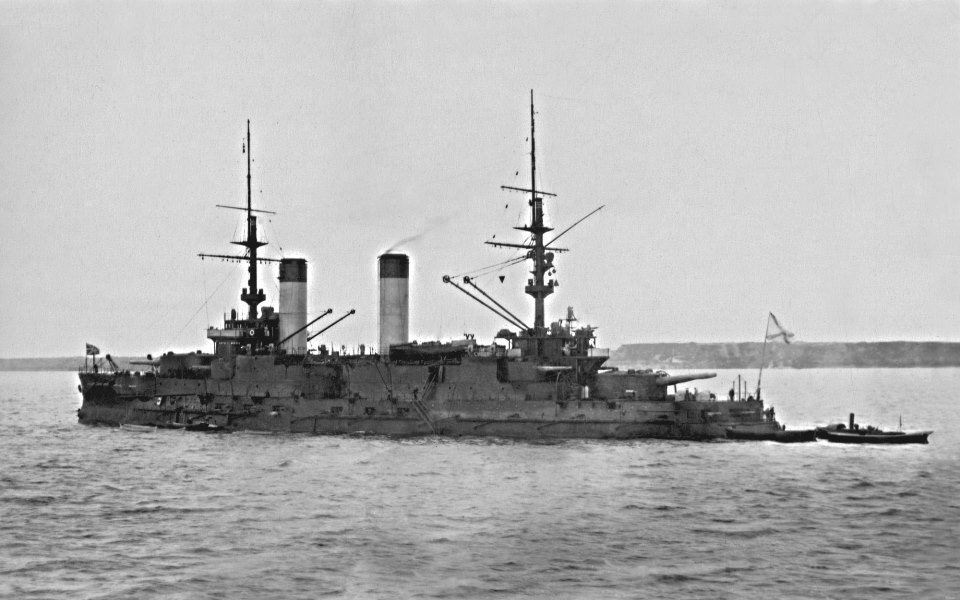 «Бородино» в Кронштадте, лето 1904 г. Ист.: tsushima.su