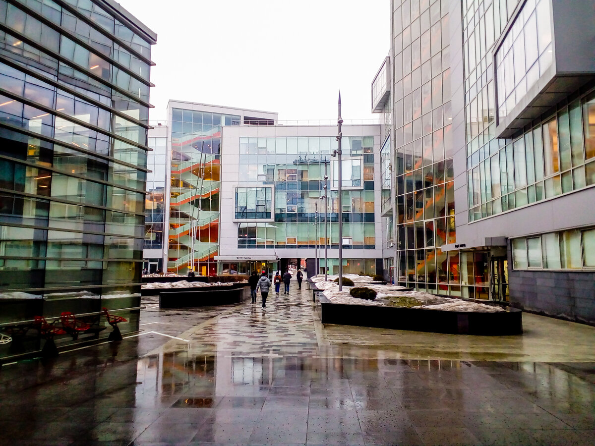 Внутренний двор Яндекса