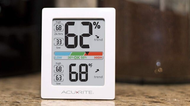 Уровни влажности зависят от температуры.