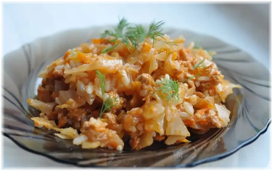 Бобровские ленивые голубцы.