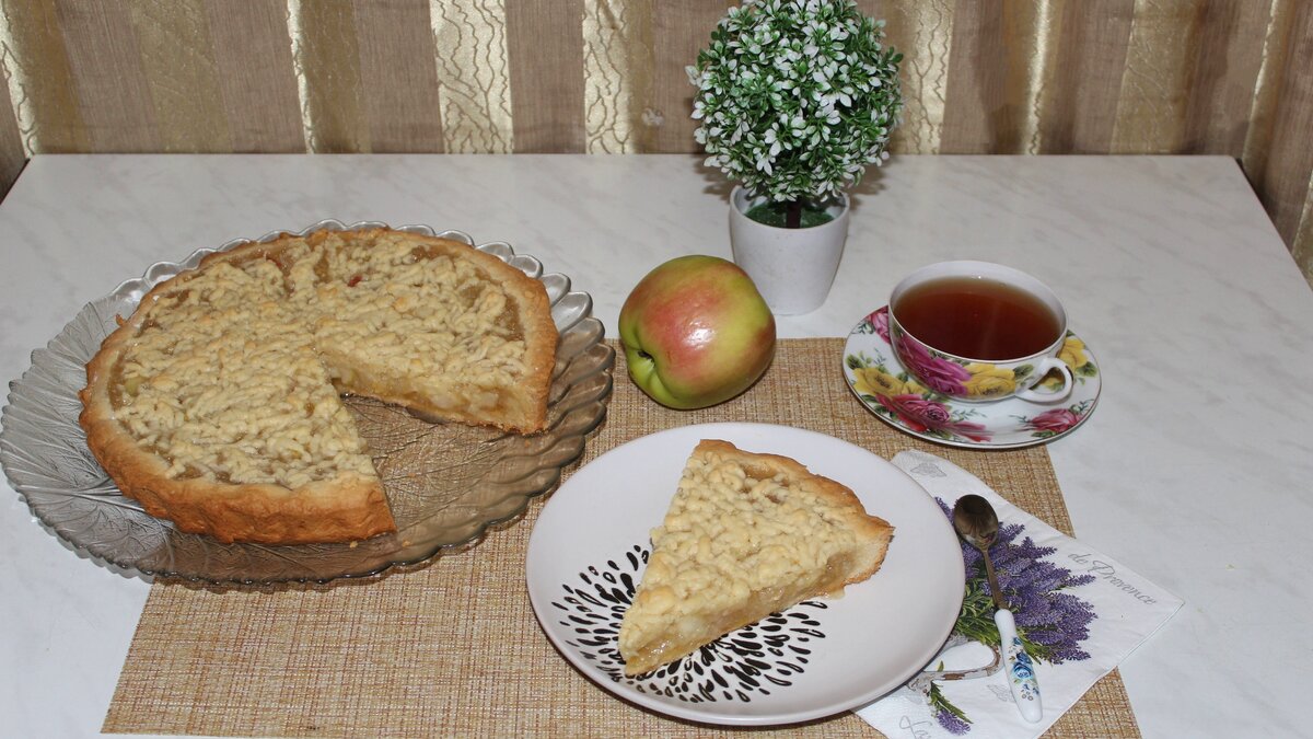 Пирог с лимонно-яблочной начинкой. Простой и быстрый рецепт вкусного пирога  | Галина Липач Любимые Рецепты | Дзен