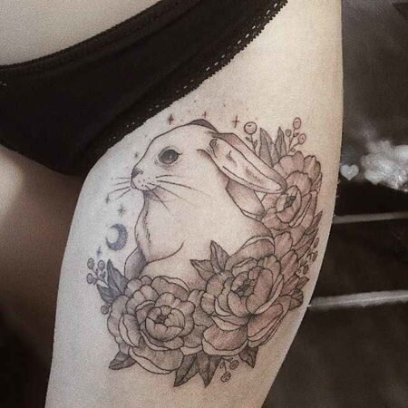 Тату Заяц в студии Маруха – значение и виды татуировки с зайцем или кроликом, подойдут ли вам?
