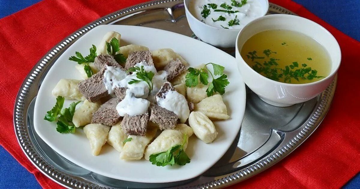 Национальная кухня Дагестана хинкал