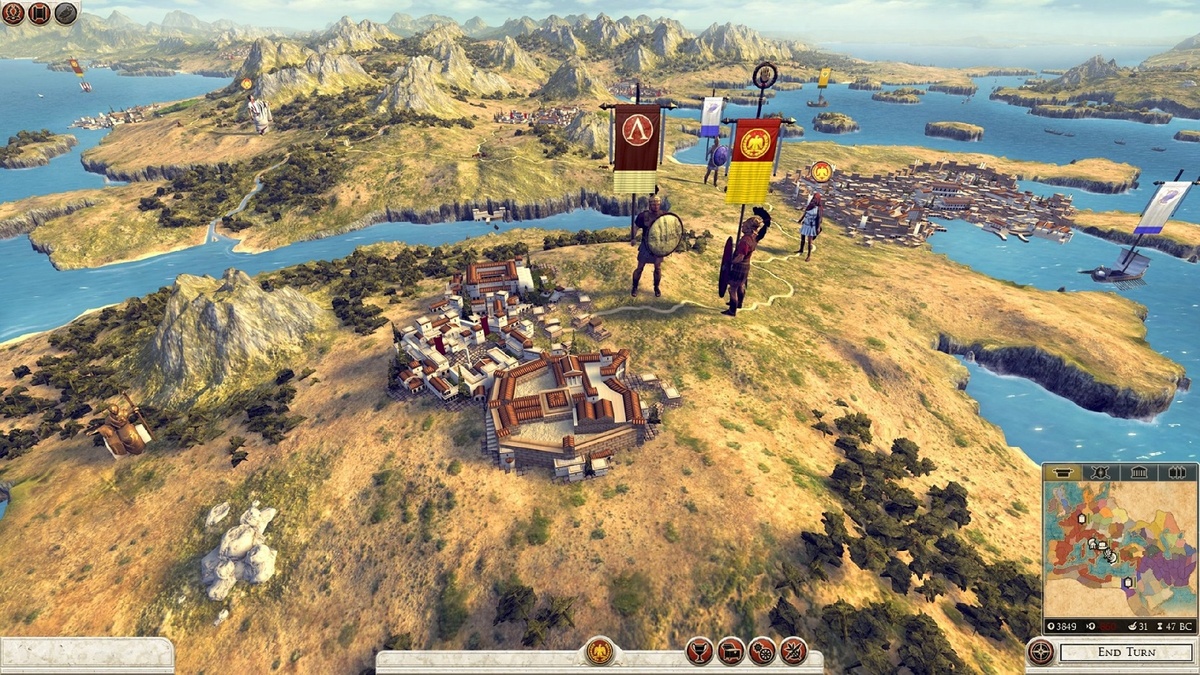 Стратегический режим Rome II: Total War. Источник - Яндекс.Картинки