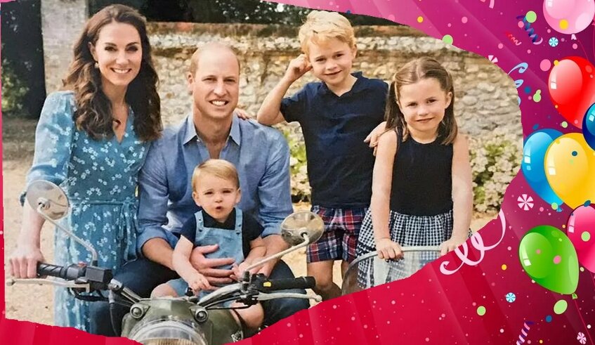 Уильям, Кейт и их дети.