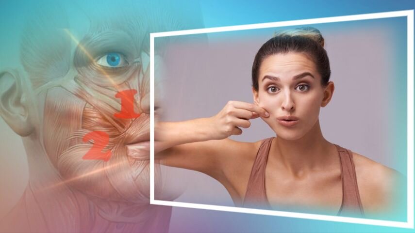 Щипок и перетирание от носогубных складок. Мы будем щипать чуть ближе к носу и губам, чем на фото, но захват именно такой  // коллаж автора, фото sci-hit.com,  pinterest.ru