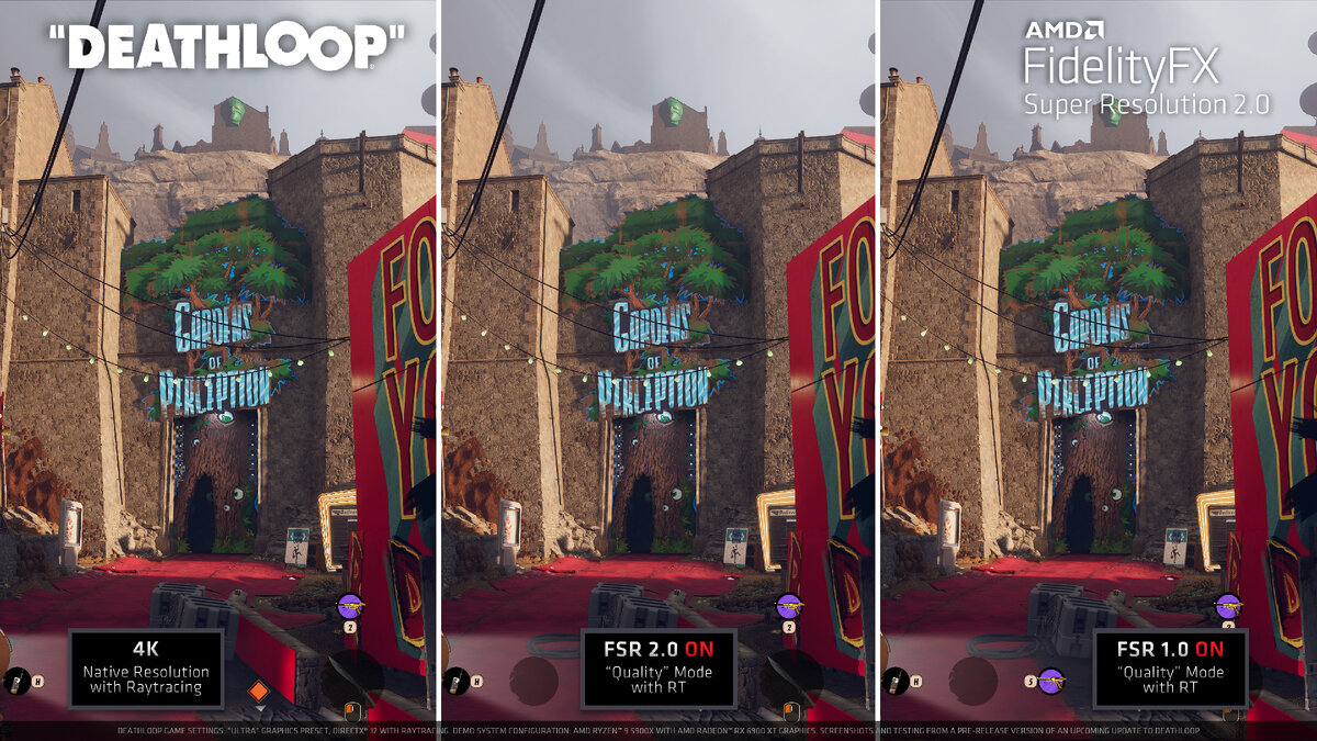 Разрешение в 4K, FSR 2.0 и FSR 1.0