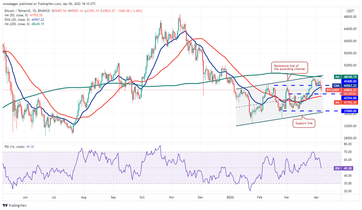 Дневной график BTC/USDT. Источник: TradingView