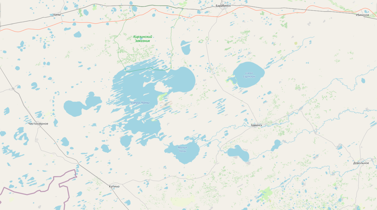 Карта оз сартлан новосибирская область